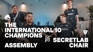 TI10 Champions vs Secretlab Chair Assembly [upl. by Aikaz]