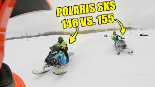 2019 Polaris SKS 800 146 vs 2016 Polaris SKS 800 155 [upl. by Fisk]