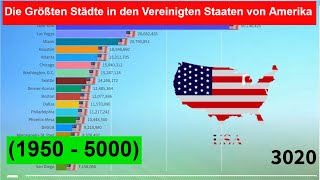 Die Größten Städte in den Vereinigten Staaten von Amerika 1950  5000 [upl. by Naicul]