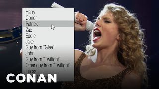 Exclusive Taylor Swifts New BreakUp Song  CONAN on TBS [upl. by Voe]