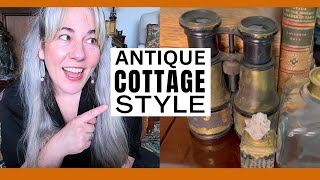 DECORATE WITH ME  ANTIQUE COTTAGE STYLE [upl. by Berkman]