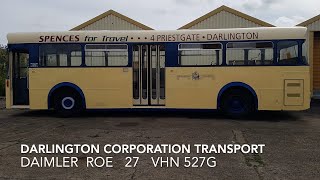 Darlington Corporation Transport DaimlerRoe VHN 527G  Aycliffe amp District Bus Preservation Society [upl. by Einneg661]