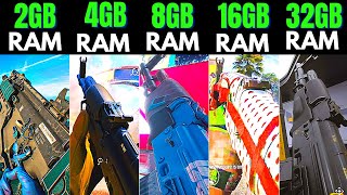 THE FINALS 2gb ram 4gb ram vs 8gb ram vs 16gb ram vs 32gb ram [upl. by Wina]