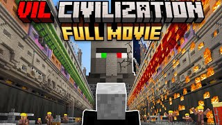 Minecraft but I survive in VILLAGER CIVILIZATION FULL MOVIE [upl. by Arbba253]