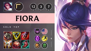 Fiora Top vs Yorick Unstoppable  NA Master Patch 1418 [upl. by Auqinu]