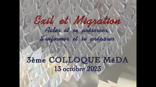 Colloque MéDA  Exil et Migration [upl. by Nino]