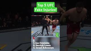 Top 5 UFC Fake Injuries ufc top fake shorts injury [upl. by Seabury786]