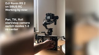 DJI Ronin RS2 PRO Combo  RC SBUS controlled  BeeS View [upl. by Cynthea]