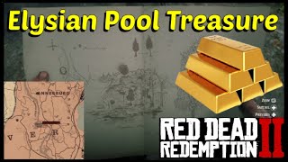 Elysian Pool Treasure mapGold bar easy money Red Dead Redemption2 rdr2 rockstar xbox gaming [upl. by Bred794]