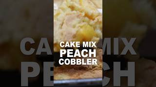 Easy Cake Mix Peach Cobbler [upl. by Akcir]