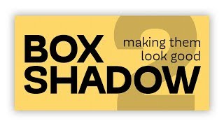 CSS boxshadows  how to make them look good [upl. by Seen478]