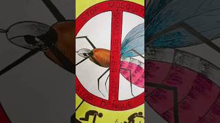 poster making  poster on dengue poster drawing ytshorts short viral medico awareness 100k [upl. by Kath]