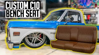 How to Build a Custom C10 Bench Seat  Supercharged LS Chevy C10 Truck Ep 13 [upl. by Jacenta]