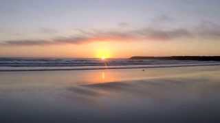 Bastendorff Beach Sunset Free Boondocking Oregon Coast 82015 [upl. by Hcirteid]