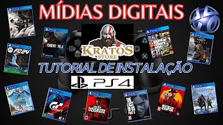 MÍDIAS DIGITAIS PARA PS4 KRATOS STORE  TUTORIAL DE INSTALAÇÃO [upl. by Navoj430]