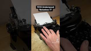 How to use all functions on a 1935 Underwood Noiseless vintage portable typewriter [upl. by Meeki]