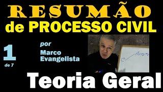 RESUMÃO de Processo Civil 1  Teoria Geral [upl. by Engenia]