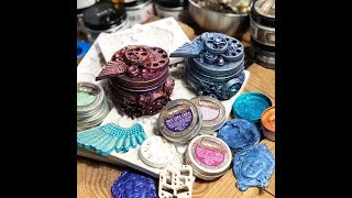 Mixed Media Minutes  Pastes waxes and moulds demo by Finnabair [upl. by Noitsuj]