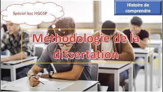 Méthodologie dissertation spécialité HGGSP Bac [upl. by Alayne949]