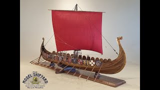 Oseberg Viking Longboat Model Ship [upl. by Nrojb]