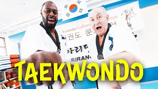 LEDLEY KING AND OSSIE ARDILES TAKE ON TAEKWONDO TRAINING IN SEOUL [upl. by Rosalinda72]