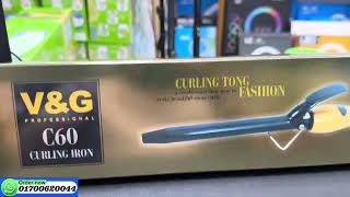 Best Hair curler machine vampG C60 price amp review in BDvampg C60 hair curler review in BD [upl. by Greysun]