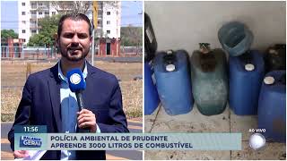 Polícia Ambiental apreende 3 000 litros de combustível [upl. by Antone749]