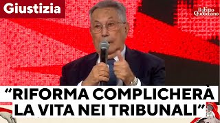 Coppi alla Festa del Fatto  “La riforma Nordio complicherà la vita nei piccoli tribunali” [upl. by Ecam]