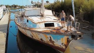 Family Buys 2500 Old YACHT and Renovates it Back to New  Start to Finish by SailingMelody [upl. by Ainnet]