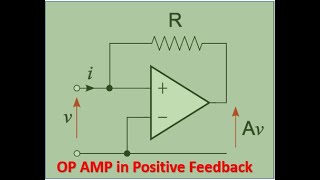 Op Amp in Positive Feedback Part 1 [upl. by Erdnaet]