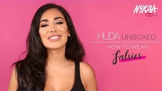 How To Wear Falsies Ft Huda Kattan  Huda Beauty Unboxed  Nykaa [upl. by Carmencita]