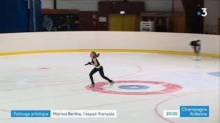 Lardennaise Marina Berthe nouvel espoir du patinage artistique [upl. by Perrin]