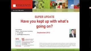 Superannuation Update Q3 2012  approved SMSF auditors SMSF market valuations ATO penalties [upl. by Ocnarfnaig]