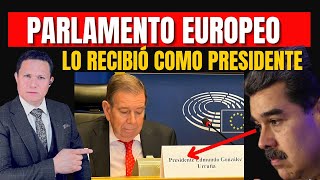 MADURO MOLESTO PORQUE PARLAMENTO EUROPEO RECIBIÓ COMO PRESIDENTE A EDMUNDO GONZÁLEZ [upl. by Cypro925]