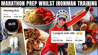 Ironman training whilst preparing for London Marathon spend a full weekend with me [upl. by Ronny]