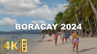 2024 Full Walking Tour of BORACAY Island The Philippines BEST White Beach  Station 1 to 3 [upl. by Sik]