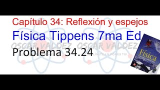 Problema 3424 Física Tippens Capítulo 34 Naturaleza tamaño y ubicación de la imagen de un espejo [upl. by Alleinnad]