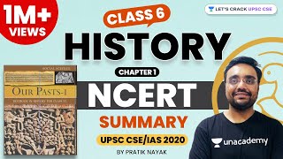 L1 Chapter 1  Class 6 History NCERT Summary  UPSC CSEIAS 2020  Pratik Nayak [upl. by Lemor]