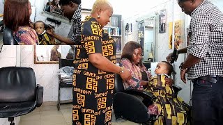 BRYAN FIRST HAIR CUT BARBING MY SON HAIR [upl. by Glassco]