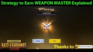 MORE EASILY Earn The WEAPON MASTER Achievement With This Strategy  PUBG Mobile [upl. by Groves]