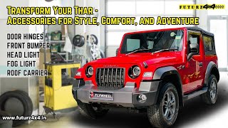 Transform Your Thar  Accessories for Style Comfort and Adventure Futurz4x4 [upl. by Alethea]