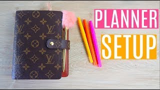 The Best Planner Set Up  Louis Vuitton MM Agenda [upl. by Tisbe]