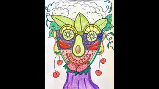 Giuseppe Arcimboldo Fruit and Veggie Portrait [upl. by Keever153]