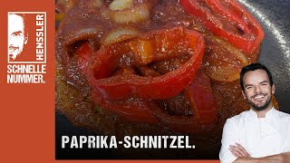 Schnelles PaprikaSchnitzel Rezept von Steffen Henssler [upl. by Dibri705]