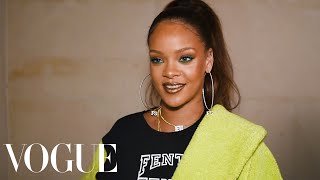 Rihanna’s Fenty x Puma Takes the Fashion Crowd Back to School  Paris Fashion Week Fall 2017 [upl. by Yorke]