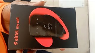 Airtel WiFiMy Airtel WiFi 5G5G Wala WiFi DongleBudget WiFi Hotspot Provider UnboxingWiFi Device [upl. by Kadner]