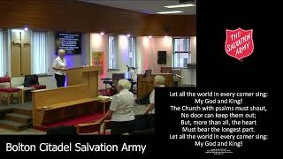 Bolton Citadel Salvation Army Live Stream [upl. by Kinimod]