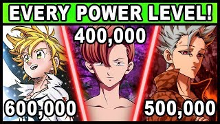 All 7 Sins and Their Power Levels Explained Seven Deadly Sins  Nanatsu no Taizai [upl. by Krystalle]