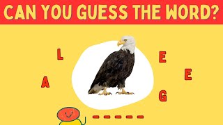 Easy Scrambled Word Game for Kids Can you guess the letter E word scrambleword [upl. by Getraer]