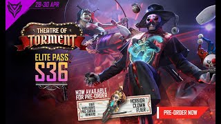 Elite Pass Theatre of Torment  Garena Free Fire [upl. by Rourke]